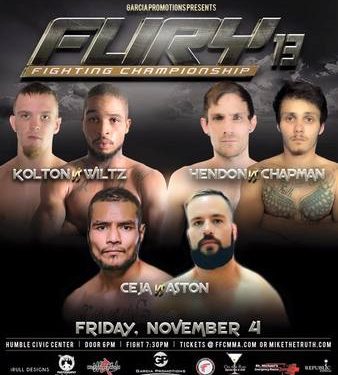 Fury Fighting Championship 13 – Results and Recap
